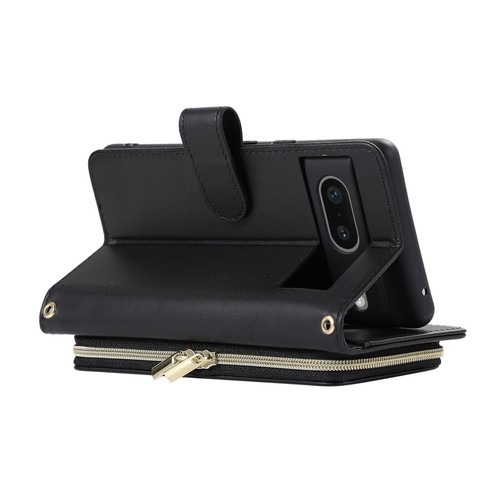 Luxury Grid Leather Handy Zipper Wallet Stand Case Cover For Google Pixel Phone - Picture 7 of 49