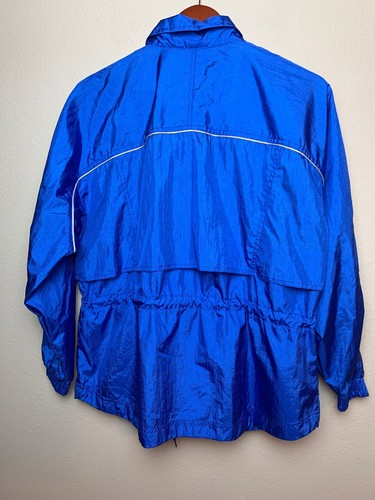 Bike Full Zip Nylon Athletic Warmup Blue Men’s VTG 90’s Windbreaker Jacket S - Picture 7 of 9