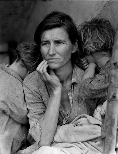 Migrantin Mutter Dorothea Lange, Dorothea Lange Migrantin Mutter Bildende Kunst Druck - Bild 3 von 6