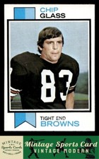 1973 Topps - Chip Glass - Rookie RC #203 Cleveland Browns