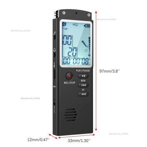 Digital 360° Voice Recorder Audio Sound Dictaphone Recording Pen MP3 Player - Picture 8 of 13