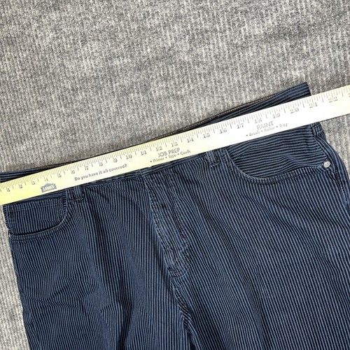 Tommy Hilfiger Shorts Men’s Size 42 Denim Blue Striped Chino - Picture 6 of 15