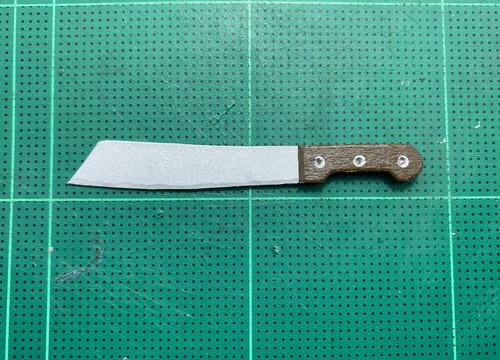 1/6 Maßstab maßgeschneiderte Machetenklinge handgefertigt Handarbeit Mini Spielzeug Actionfigur - Bild 7 von 9