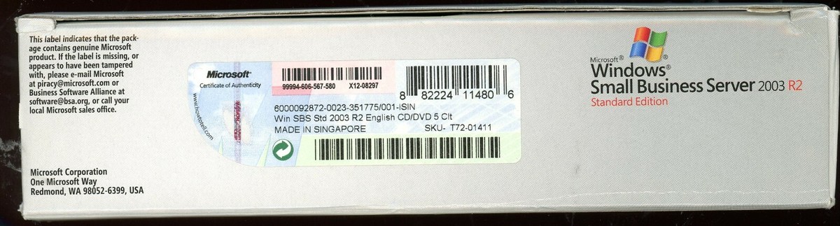 Microsoft -  licoristaページ Open Box - T72-01411 Microsoft Small Business Server