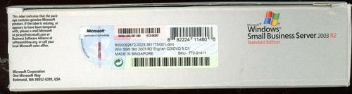 Open Box - T72-01411 Microsoft Small Business Server Standard 2003 R2 5 CAL - Picture 2 of 10