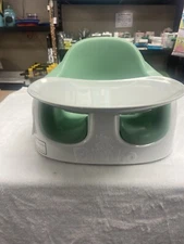 Bumbo Baby/Toddler Adjustable Height 3-in-1 Non-Slip Multi Seat Green White