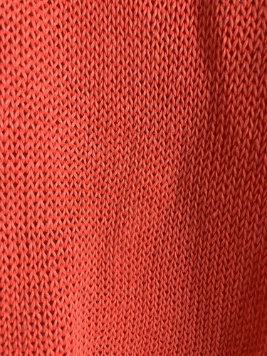 J Crew Pullover offener Strickpullover 100 % Leinen V-Ausschnitt Langarm orange Gr. XS - Bild 5 von 8