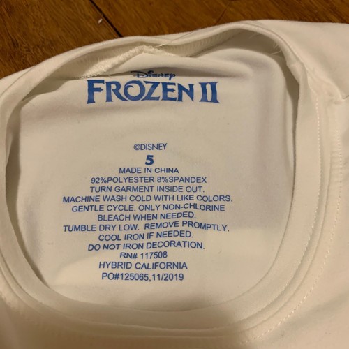 Disney Frozen II Girls' ELSA T-Shirt NWT - Picture 5 of 5