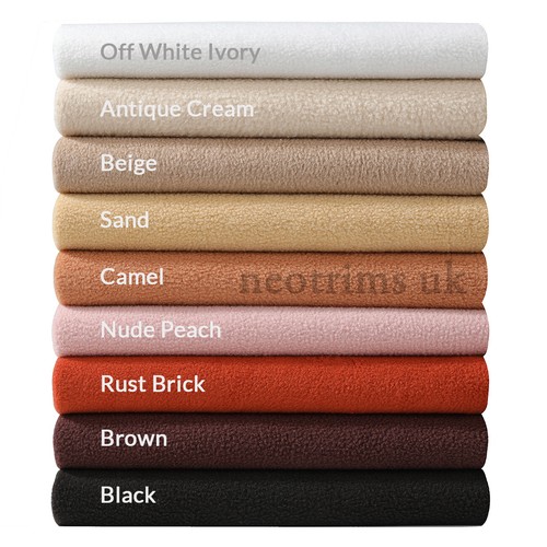 Polar Fleece Anti Pill Fabric Cuddly Soft Pile Washable Craft Material,320gsm - Picture 8 of 70
