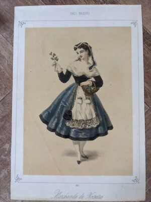 BALS MASQUES Marchande De Noisettes Print Plate 