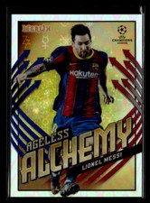 Lionel Messi 2020-21 Merlin Chrome UEFA Champions League #AA-LM Ageless Alchemy