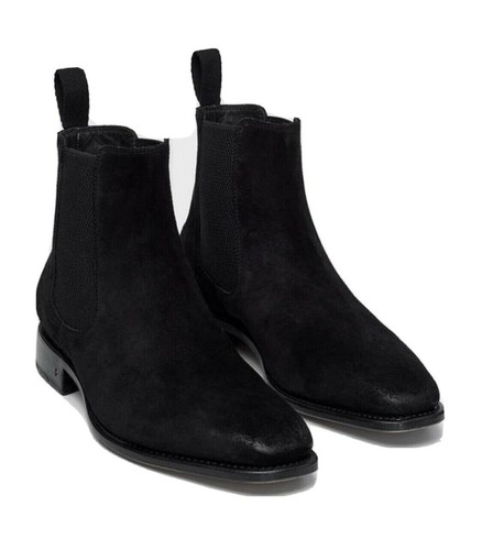 $698 Brand New John Varvatos Collection Amsterdam Cheslea Black Suede Boots 11.5 - Bild 2 von 11