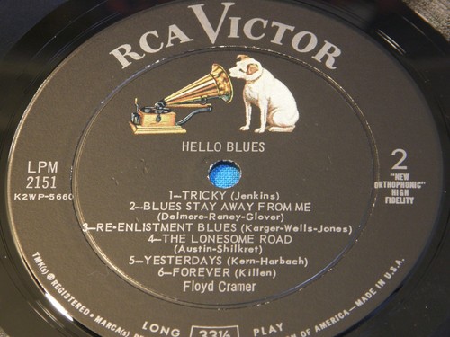 FLOYD CRAMER - HELLO BLUES RARE ORIG '60 LP-LPM 2151 - Picture 4 of 4