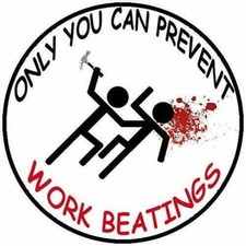 3 pcs Cool Stickers Funny Work Beating Prevention Hard Hat Sticker Laborer Wait