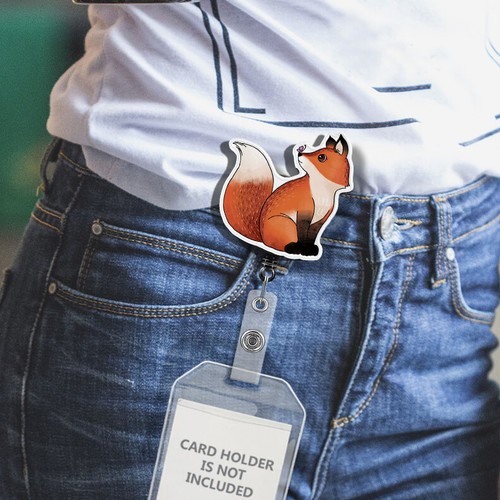 Animal Retractable ID Name Card Key Tag Badge Reel Holder Alligator Swivel Clip - Picture 80 of 135