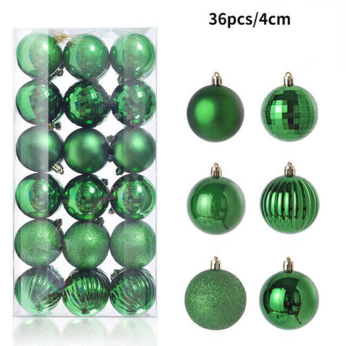 36Pcs Christmas Ornaments for Xmas Tree Shatterproof Christmas Tree Hanging Ball - Picture 14 of 29