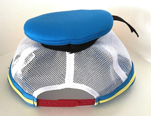 New Disney Parks Costume Donald Duck Mesh Foam Baseball Hat Cap Adjustable Adult - 第 2/4 張圖片