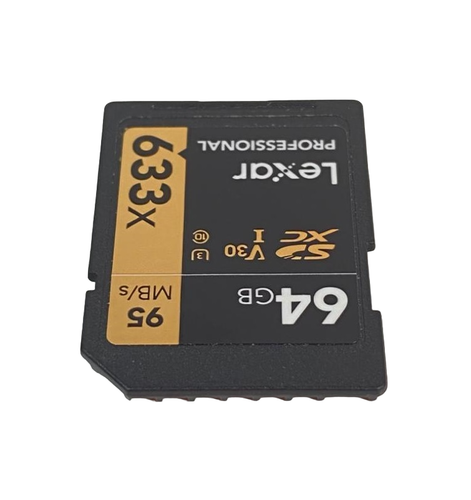 Lexar Professional 633x 64GB 95MB/s SDXC Memory Card - Picture 2 of 5