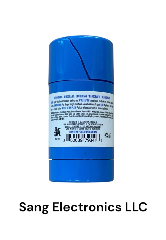 Desodorante, essência italiana de limão e romã Baxter of California (E296) - Imagem 2 de 2