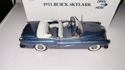 1:24 Danbury Mint 1953 Buick Skylark Convertible Blue Diecast Car Model Car - Picture 22 of 24