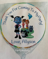 Personalized Kids Birthday Party Stickers Thank You Favors Labels Tags 2.5" 12 