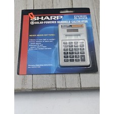 Sharp Solar Powered Elsi Mate EL-243CB Handheld Calculator NEW
