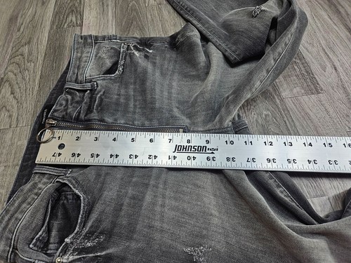 Forever 21 Womens Size 28 Distressed Skinny Denim Grey Jeans - Picture 9 of 10