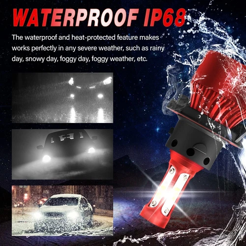 LED Headlight Bulbs H13 9008 for Ford F-150 04-2014 High Low Beam 24000LM 120W - Picture 5 of 12