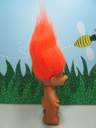 Troll nudo dai capelli arancioni - Bambola Russ Troll 5" - NUOVA IN BORSA ORIGINALE - Foto 2 di 5