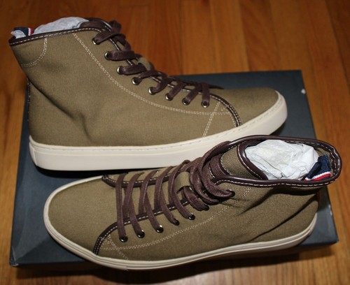 ZAPATILLAS TOMMY HILFIGER MANHATTAN TELA VERDE OSCURO TOP ALTO 7.5 - Imagen 7 de 7