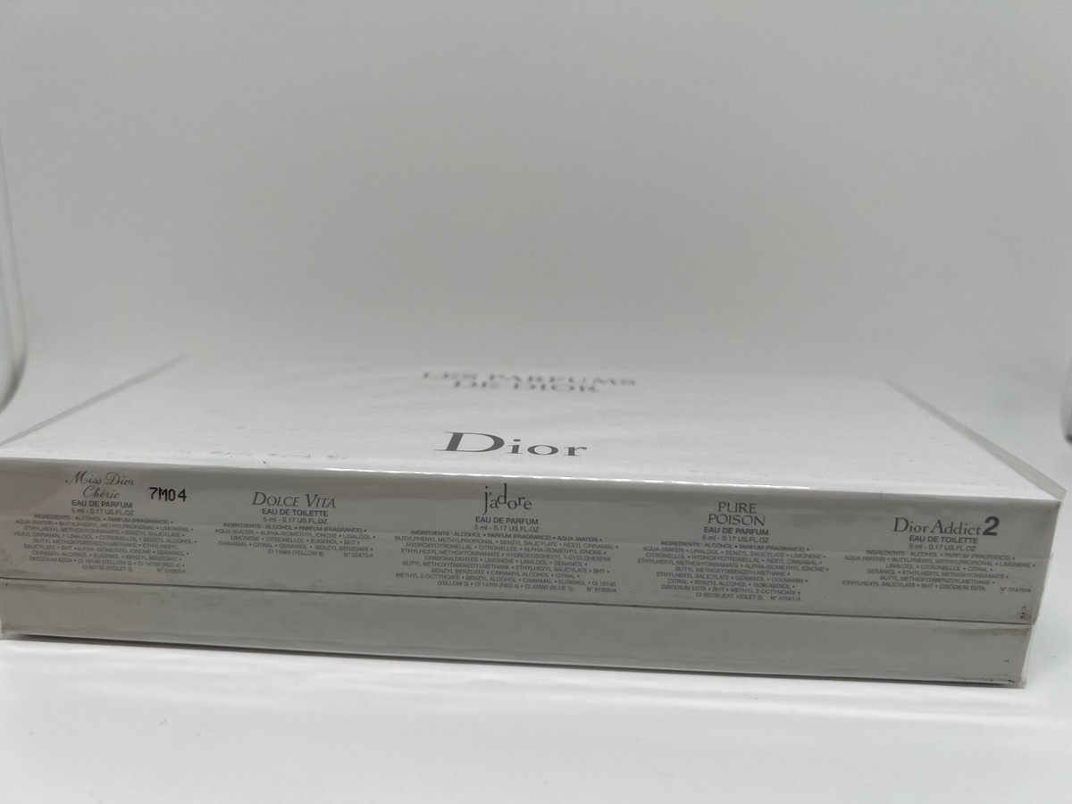 LES PARFUMS DE DIOR by DIOR 5 PIECES MINIATURE GIFT SET NICE FOR