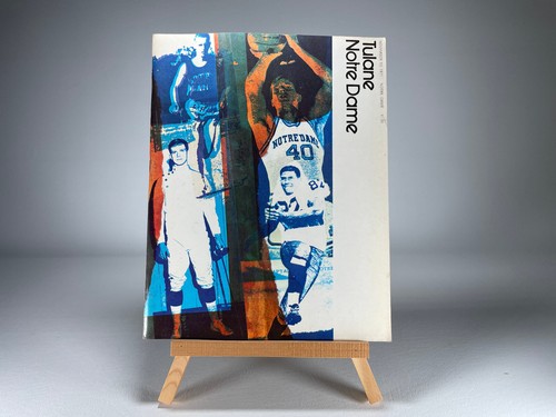 Programa de baloncesto Notre Dame Notre Dame vs Tulane 1971 Fighting Irish - Imagen 1 de 11