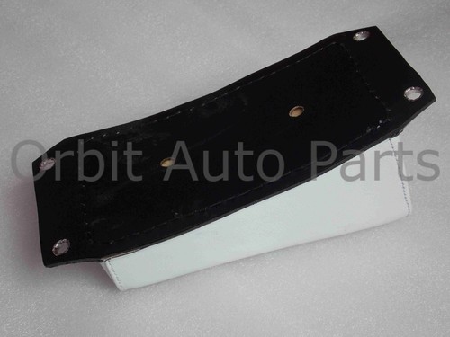 Genuine White Leather Pillion P-Pad Seat Fit For Harley Custom Chopper - Picture 13 of 22