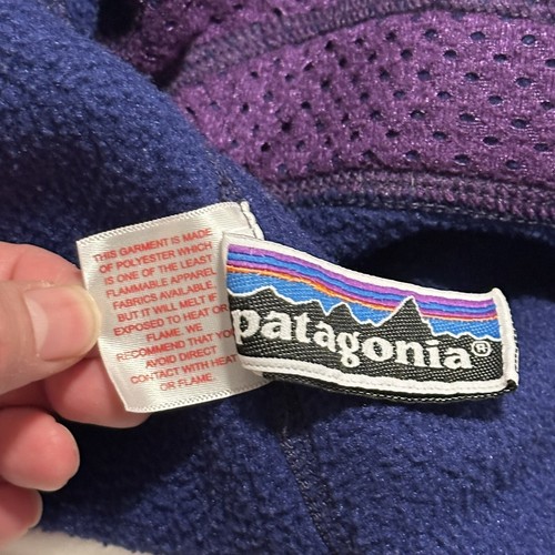 Patagonia Girls Synchilla Marsupial 1/2 Zip Pullover Fleece Jacket Size Small 8 - Picture 7 of 9