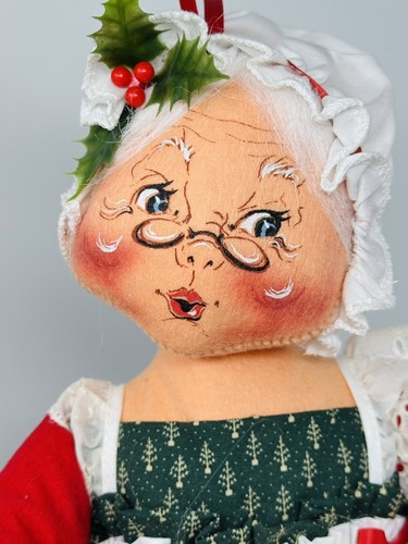 Vintage Christmas Large 19" Annalee Dolls Santa & Mrs Claus Baking 1992 - Picture 7 of 21