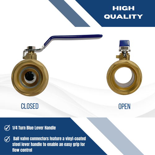 10 Pieces XFITTING 3/4" Female Ball Valve, Full Port, 600 WOG, 1/4 Turn, FNPT - Picture 6 of 7