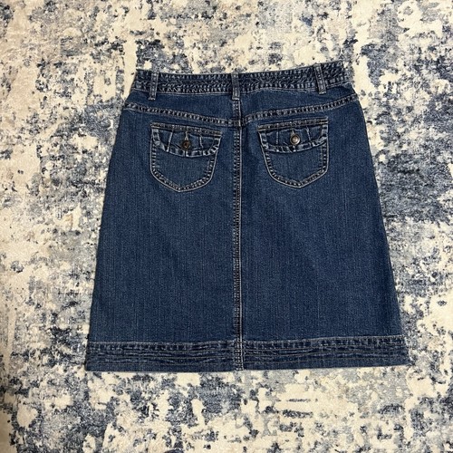 Christopher and Banks Denim Skirt Women’s Size 8 Pockets - Picture 4 of 8