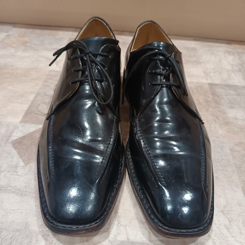 Samuel Windsor Black Leather Shoes Men's Size 8.5 - Picture 2 of 18