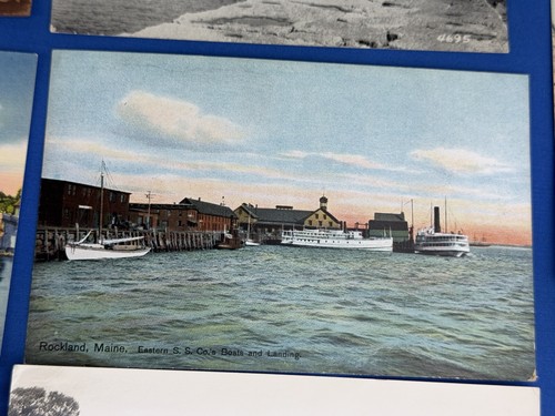 19 postales antiguas de Rockland, ME Samoset, barcos, reclutas de la Primera Guerra Mundial, barcos de langosta, H.S. - Imagen 16 de 20