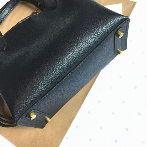 Coach C8869 Handtasche Schultertasche Beuteltasche Leder schwarz Damen nagelneu unbenutzt - Bild 8 von 10