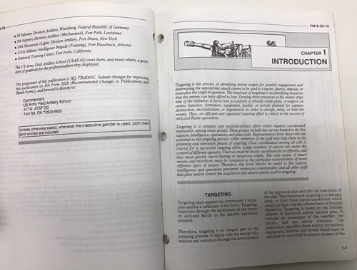 FM6-20-10 Tactics Techniques & Procedures For The Targeting Process 1990 - Picture 7 of 12