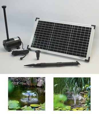 20W Solarpumpe Solar Teichpumpe Tauchpumpe Gartenteich Pumpe Bachlauf