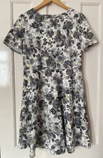 TU floral black and white dress sz.14
