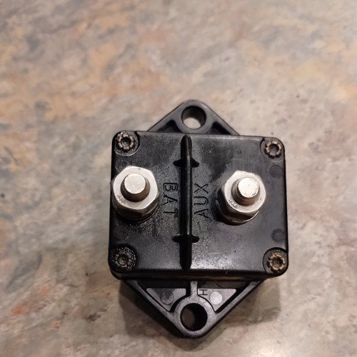 Interruptor de circuito térmico de 25 amperios montado en panel 185025P usado - Imagen 2 de 2