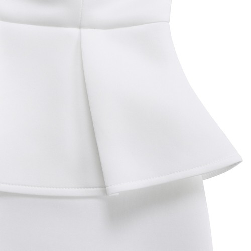 Damen Bodycon V Ausschnitt Kleid Hochzeit Abend Party Kleider Meerjungfrau Rüschenkleid - Bild 44 von 72