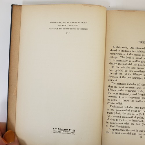 1926 An Intermediate French Grammar for Second Year Students First Ed. HB Molt - Bild 6 von 12