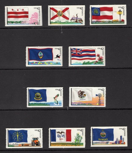 US 2008-09 NH Flags of Our Nation 4273-4302 Parts 1 2 3 SINGLES - Free Ship USA - Picture 3 of 4