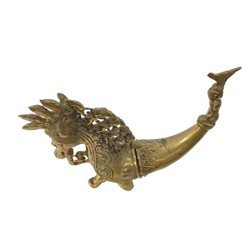 Caja de tuercas de betel Seahorse contenedor de cal alija Sumatra Toba bronce Indonesia - Imagen 10 de 12