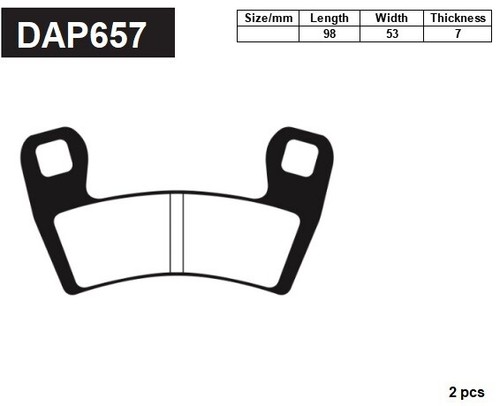 Juego de 2 pastillas de freno delanteras para Polaris RZR 900 S 2015 2016 2017 2018 2019 2020 - Imagen 5 de 6