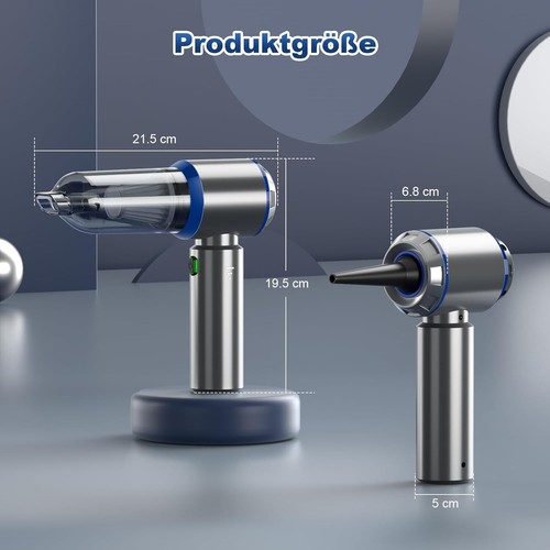 Handstaubsauger Akku 3-in-1 Stark 18000PA Kabellos Reinigung Tierhaare - Bild 9 von 11